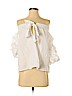 Zara Basic 100% Cotton White 3/4 Sleeve Blouse Size M - photo 1