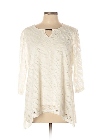 JM Collection 3/4 Sleeve Blouse (view 1)