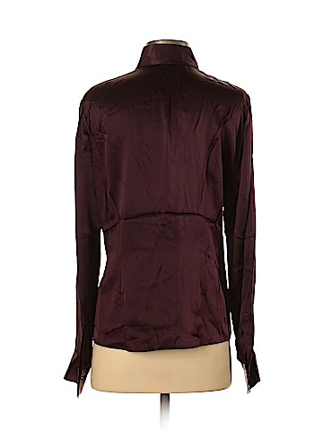 Barbara Bui Long Sleeve Silk Top (view 2)