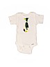 Gerber 100% Cotton White Short Sleeve Onesie Size 0-3 mo - photo 1
