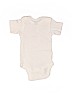 Gerber 100% Cotton White Short Sleeve Onesie Size 0-3 mo - photo 2