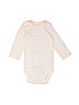 Carter's 100% Cotton Solid White Long Sleeve Onesie Size 6-12 mo - photo 1