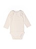 Carter's 100% Cotton Solid White Long Sleeve Onesie Size 6-12 mo - photo 1