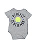 Baby Gap 100% Cotton Graphic Gray Short Sleeve Onesie Size 0-3 mo - photo 1