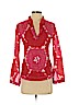 Tory Burch 100% Cotton Red Long Sleeve Blouse Size 0 - photo 1
