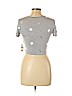 Material Girl Gray Short Sleeve Top Size L - photo 2