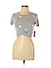 Material Girl Gray Short Sleeve Top Size L - photo 1