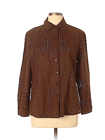 Cali And York Long Sleeve Button-Down Shirt (view 1)