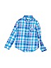 Cat & Jack 100% Cotton Blue Long Sleeve Button-Down Shirt Size 7 - 8 - photo 1