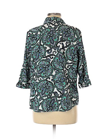 212 Collection 3/4 Sleeve Button-Down Shirt (view 2)