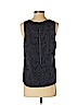 Halogen Blue Sleeveless Silk Top Size M (petite) - photo 2
