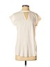 Express 100% Polyester Ivory Short Sleeve Blouse Size S (petite) - photo 1