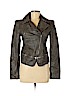 Assorted Brands 100% Polyurethane Gray Faux Leather Jacket Size L - photo 1
