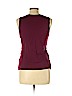 Ann Taylor Burgundy Sleeveless Blouse Size L (petite) - photo 2