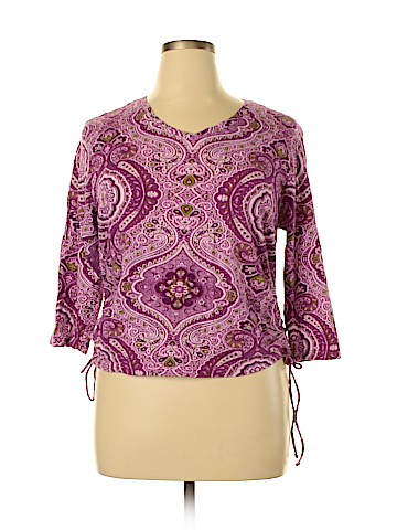 Caribbean Joe 3/4 Sleeve Top (view 1)