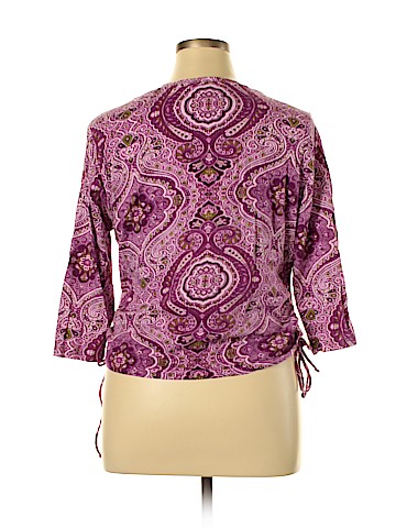 Caribbean Joe 3/4 Sleeve Top (view 2)