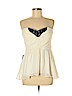 Pearl GEORGINA CHAPMAN of marchesa 100% Polyester Ivory Sleeveless Blouse Size 14 - photo 1