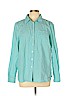 Talbots 100% Cotton Blue Long Sleeve Button-Down Shirt Size XL (petite) - photo 1