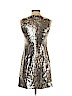 Banana Republic 100% Polyester Gold Cocktail Dress Size 2 (petite) - photo 2