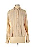 Faconnable 100% Linen Tan Long Sleeve Button-Down Shirt Size L - photo 1