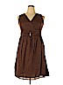 J.jill 100% Cotton Brown Casual Dress Size 14 (petite) - photo 1