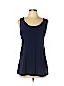 Attitudes by Renee Blue Sleeveless Top Size L (petite) - photo 1