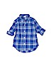 Baby Gap 100% Cotton Blue Long Sleeve Button-Down Shirt Size 2 - photo 1