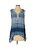 By Design 100% Polyester Blue Sleeveless Blouse Size S (petite) - photo 1