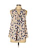 Siren Lily 100% Polyester Tan Sleeveless Top Size M (petite) - photo 1