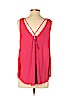 Lush 100% Polyester Pink Sleeveless Blouse Size S - photo 2