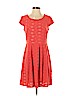 En Focus Studio Orange Cocktail Dress Size 8 (petite) - photo 1