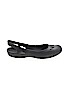 Crocs Solid Black Flats Size 6 - photo 1