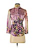 Just Cavalli Purple 3/4 Sleeve Silk Top Size EU (IT) 42 / US 6 - photo 1