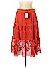 Diane von Furstenberg 100% Polyester Red Casual Skirt Size 12 - photo 2