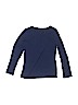 Justice 100% Cotton Blue Long Sleeve T-Shirt Size 12 - photo 2