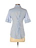 Elizabeth and James Blue Short Sleeve Button-Down Shirt Size XS - photo 2