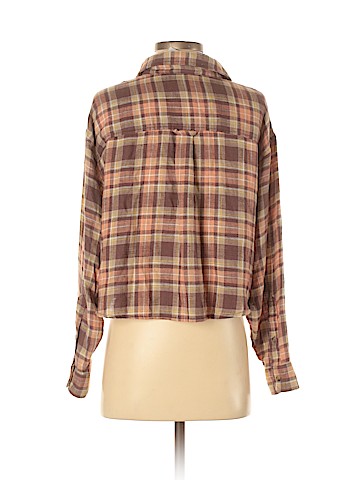 American Eagle Outfitters Long Sleeve Button-Down Shirt (view 2)