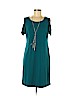 JM Collection Blue Casual Dress Size M (petite) - photo 1