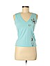 Diesel 100% Cotton Blue Tank Top Size M - photo 1