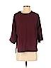 Banana Republic 100% Polyester Burgundy 3/4 Sleeve Blouse Size XS - photo 1