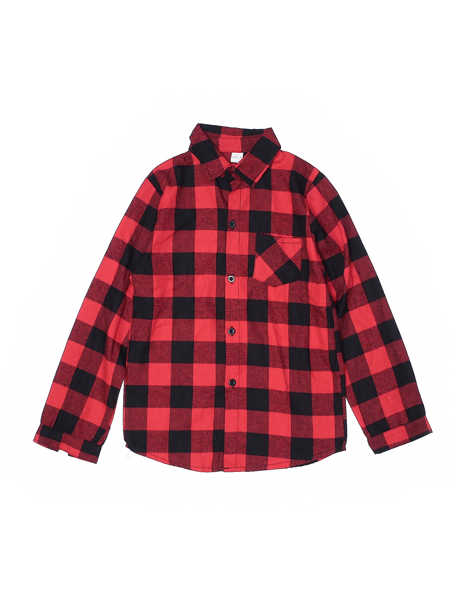 red button up short sleeve shirt