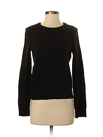 Aqua Silk Pullover Sweater (view 1)