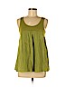 Theory 100% Cotton Green Sleeveless Blouse Size M - photo 1