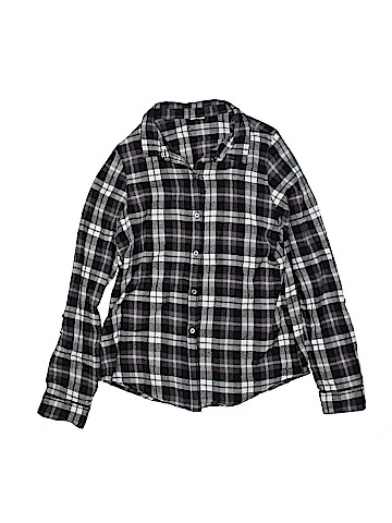 Justice Long Sleeve Button-Down Shirt (view 1)