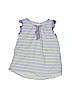Crewcuts 100% Cotton Stripes Purple Sleeveless Top Size 10 - photo 1