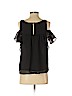 Maeve 100% Polyester Black Short Sleeve Blouse Size 4 (petite) - photo 2
