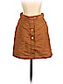 H&M 100% Polyester Solid Brown Skirt Size 6 Youth - photo 1