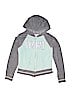Justice Teal Zip Up Hoodie Size 12 - photo 1