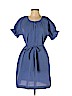Ann Taylor LOFT 100% Cotton Blue Casual Dress Size L (petite) - photo 1