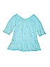 LE SOLEIL 100% Cotton Solid Blue Dress Size 6 - photo 2